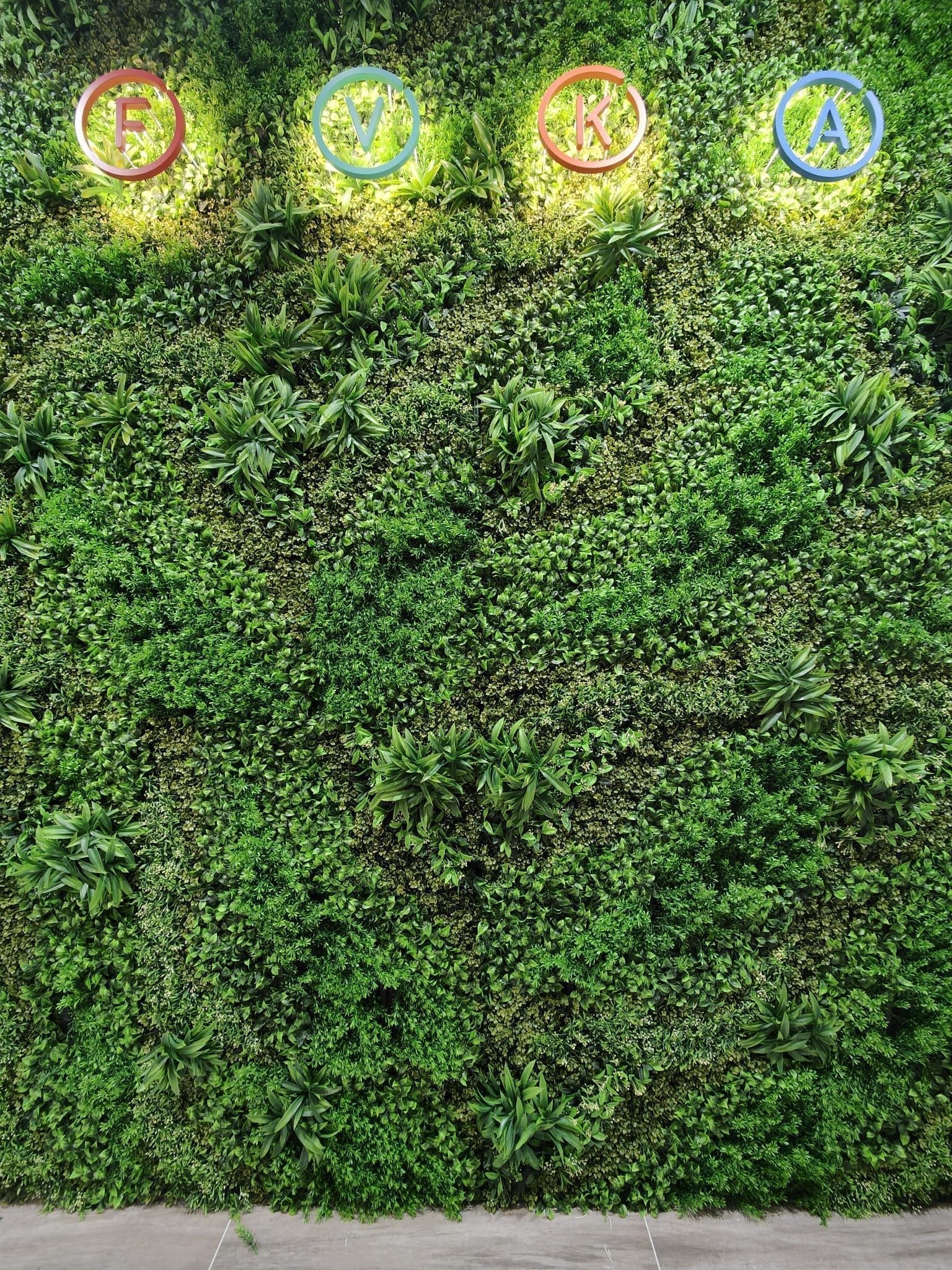 Jardín vertical artificial de alta densidad